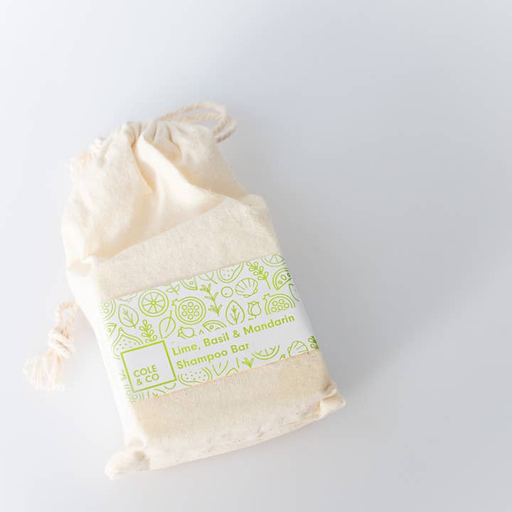 Lime Basil & Mandarin Shampoo Bar for wholesale by Cole & Co