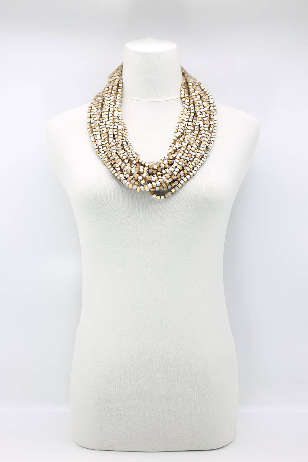 Jianhui London – Engroshandel Perlehalskæde – Den næste Pashmina halskæde Træperler - Mosaic Art52