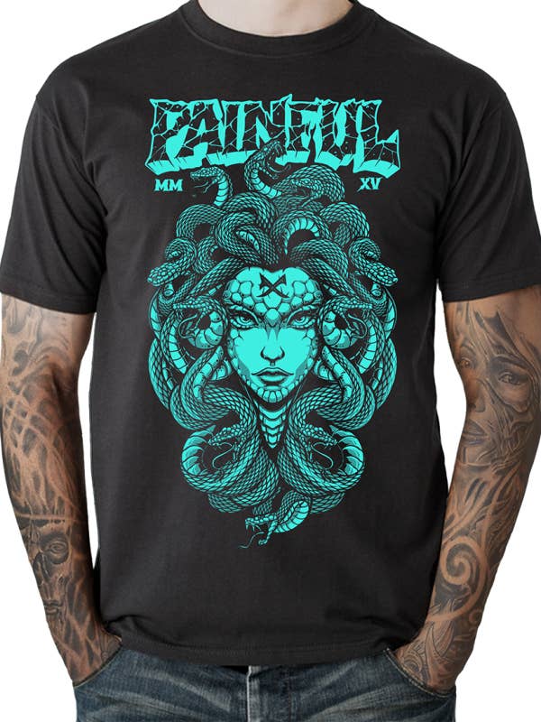 T-shirt Medusa for engroshandel hos Painful Clothing