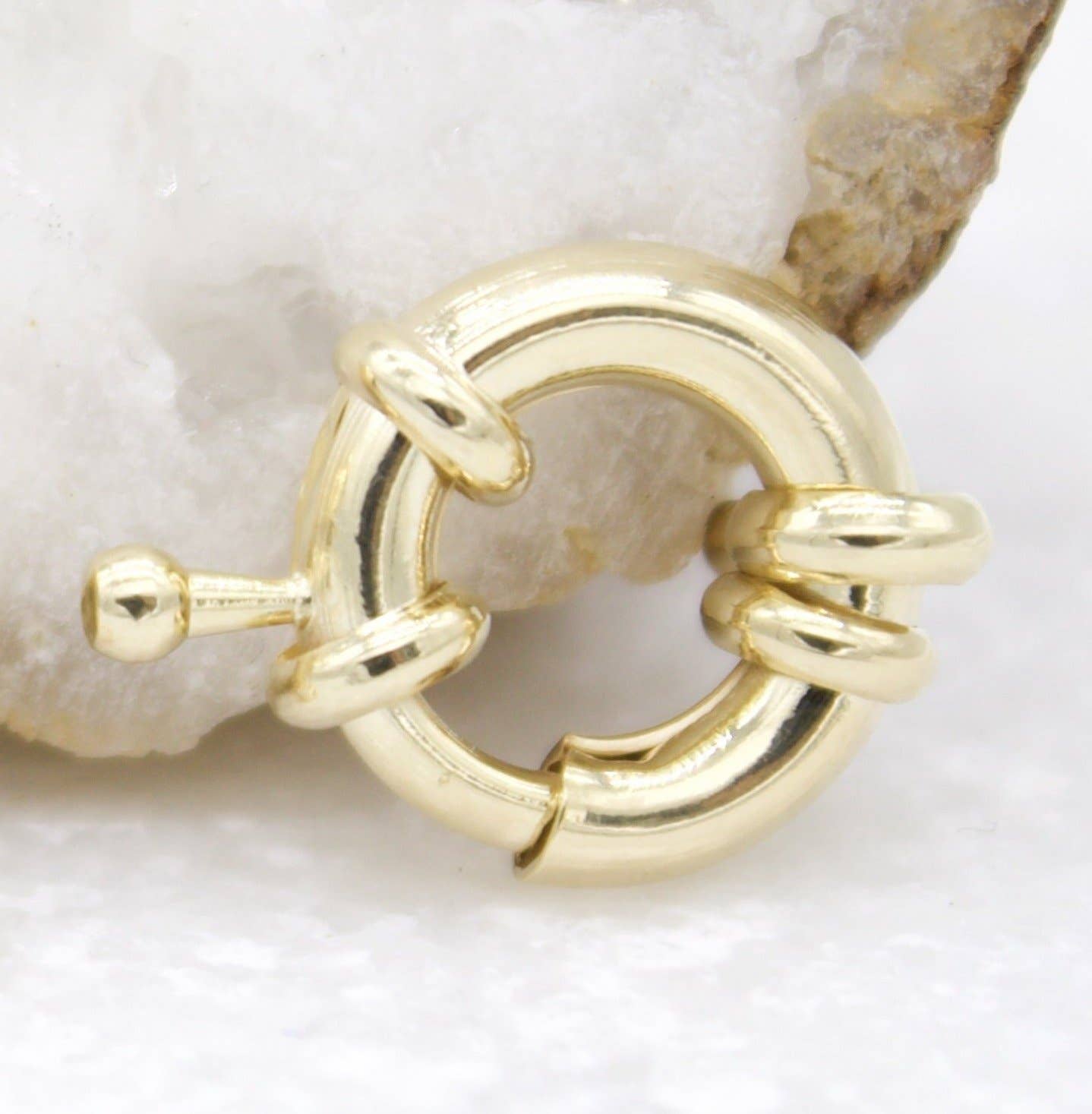 MIA Jewelry – wholesale Lås – 18K förgylld fjäderlås, 14 mm2