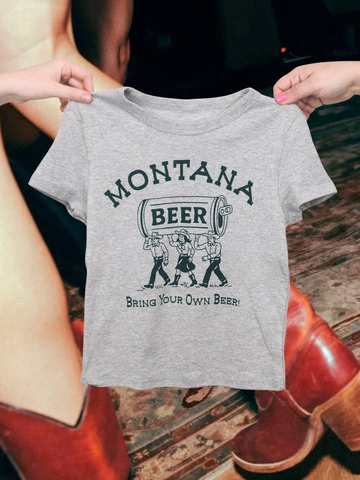 Camiseta de Bebé Cerveza de Montana para venta al por mayor de Intrigue Ink