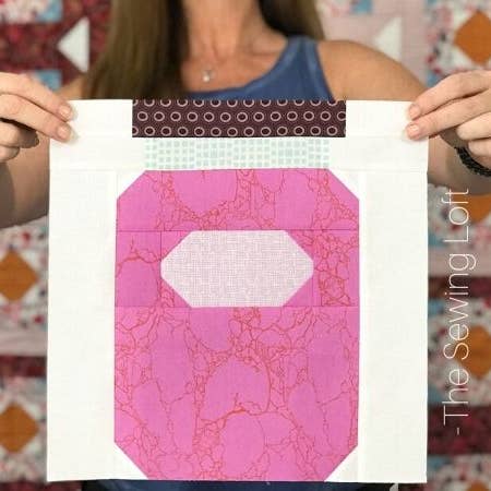Canning Jar Quilt Block Pattern | 6 Pack for wholesale by The Sewing Loft