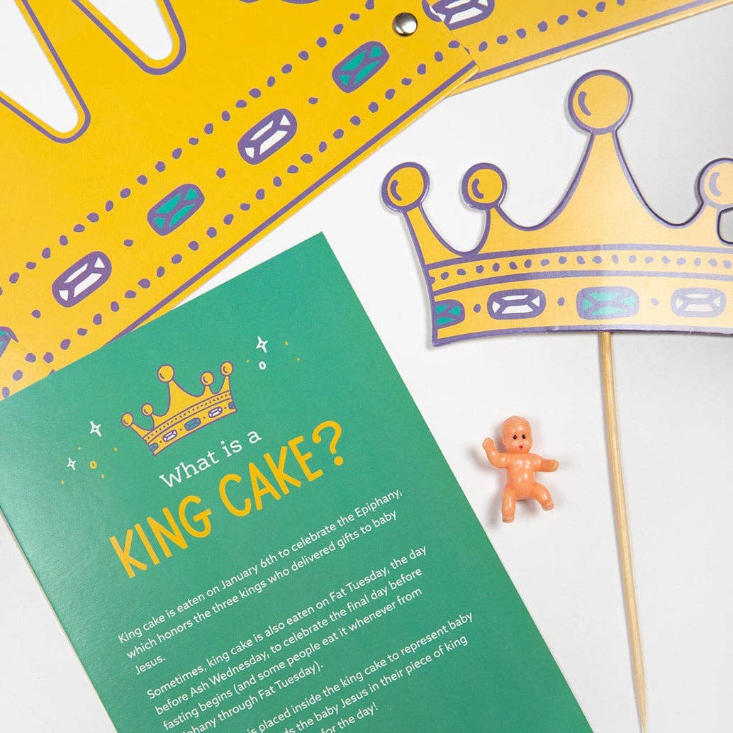 Catholic Family Crate® - Wholesale Party Sign/Banner - King Cake Kit4