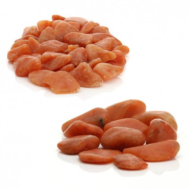 Ciottoli di calcite arancione per la vendita all'ingrosso da parte di UniArt