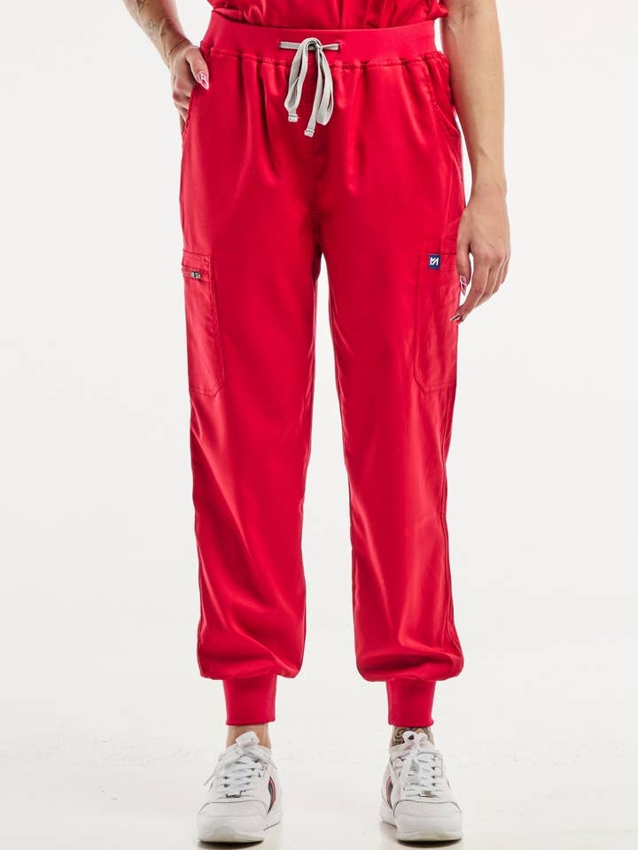 EMMA jogger - Medische broek - Vrouw - Rood voor wholesale door AELIN