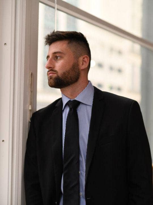 English Threads - Wholesale Button Down Shirt - Men's - Royal Blue Striped Poplin Shirt - Regular Fit4