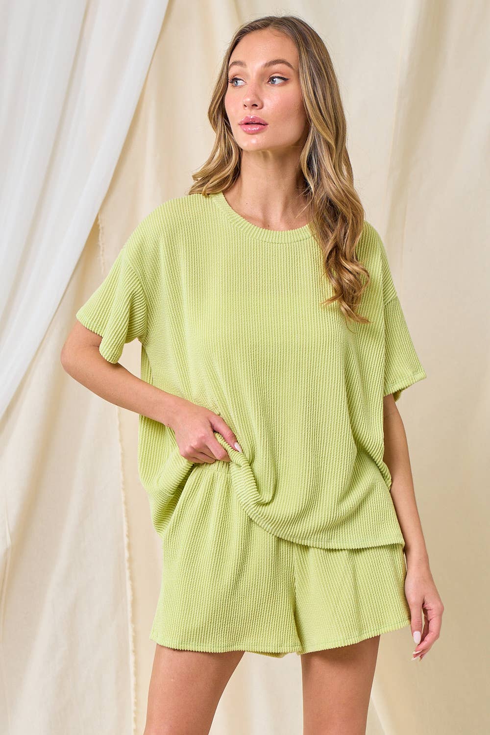 lovely melody - Wholesale Knit Top - Women's - LMT3979-Everyday Relaxed rib top15