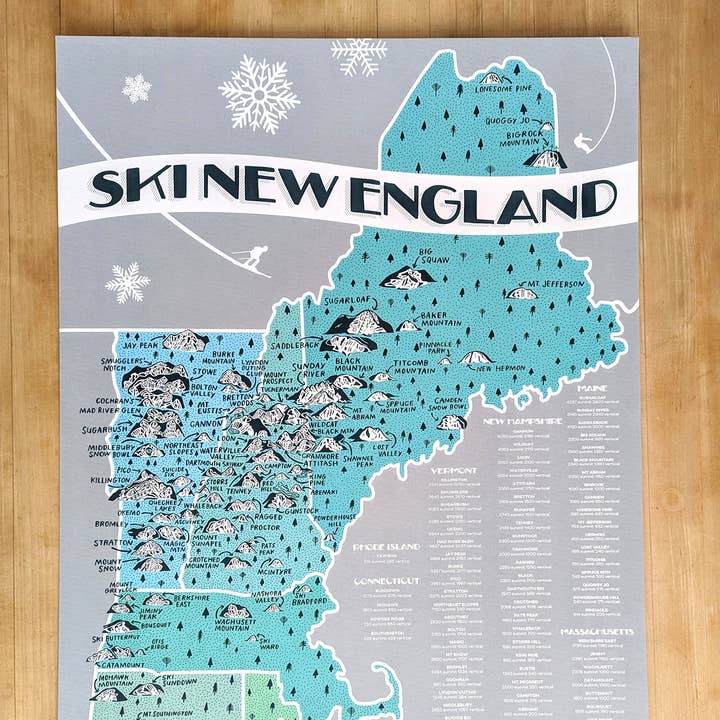 Brainstorm - Wholesale Art Print - Ski New England Print0