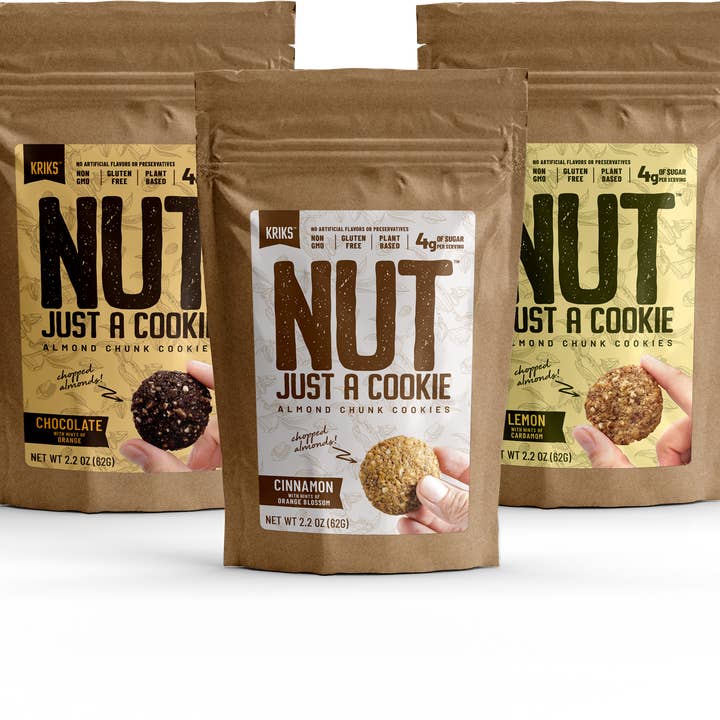 Nut Just a Cookie - Wholesale Cookie - Nut Just A Cookie Variety 2.2oz - Case of 64