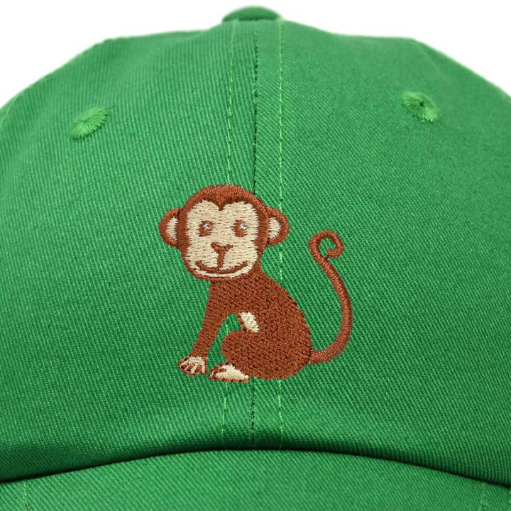 Dalix - Wholesale Baseball cap – Kids - DALIX Cute Monkey Kids Hat Embroidered Ball Cap Girls Boys9