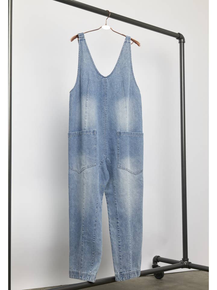 Newbury Kustom - Vente Jean – femme - 80298 - Salopette en jean vintage5