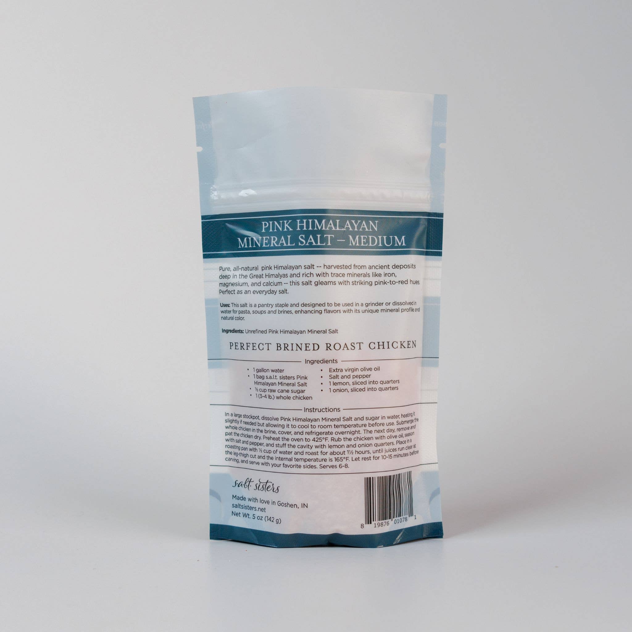 Salt Sisters - Wholesale Salt - All-Natural Mineral Salt - Pink Himalayan - Medium - 5 oz1