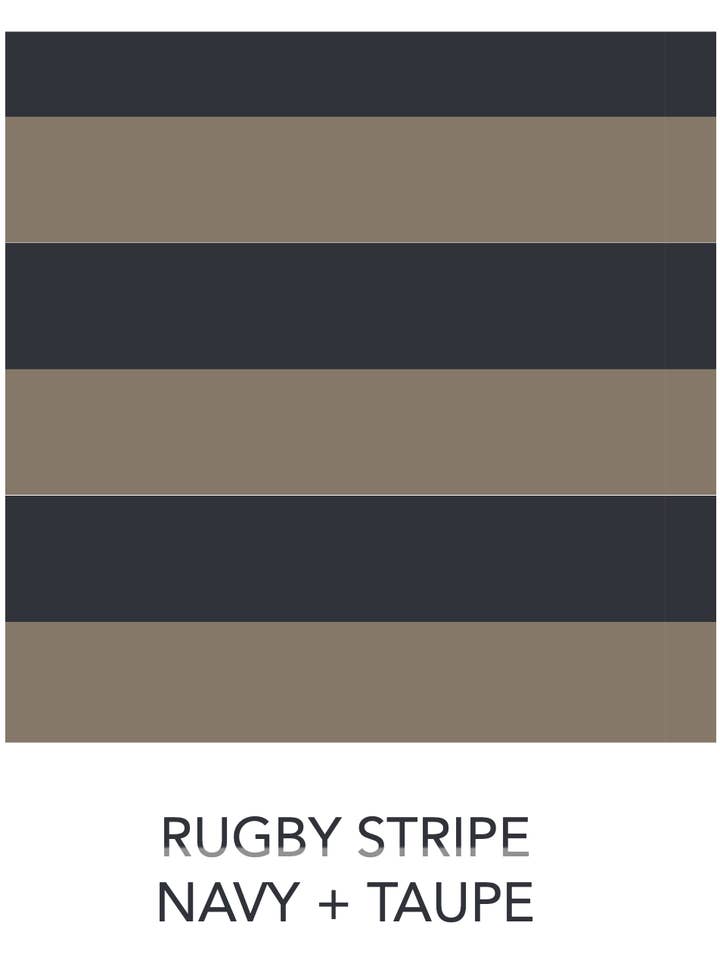 Colored Organics - Wholesale T-Shirt - Kids - Baby and Kids Louie Baseball Tee - Rugby Stripe/Navy + Taupe