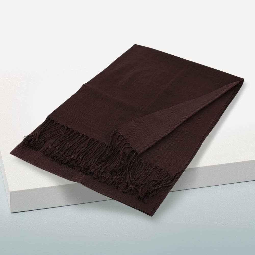 Sensibling Corp. - Vente Écharpe – femme - Écharpe châle unie en pashmina2