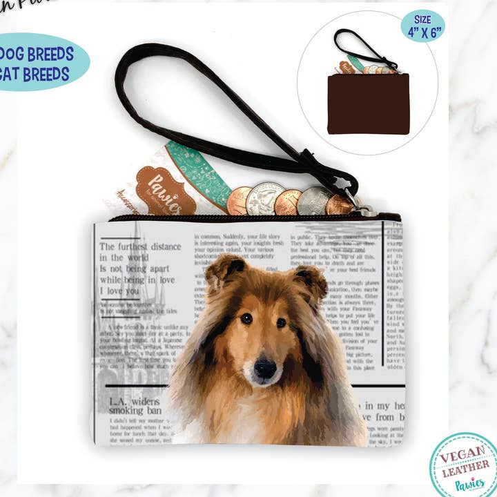 Monedero Collie • Expositor de suelo opcional para venta al por mayor de pawies