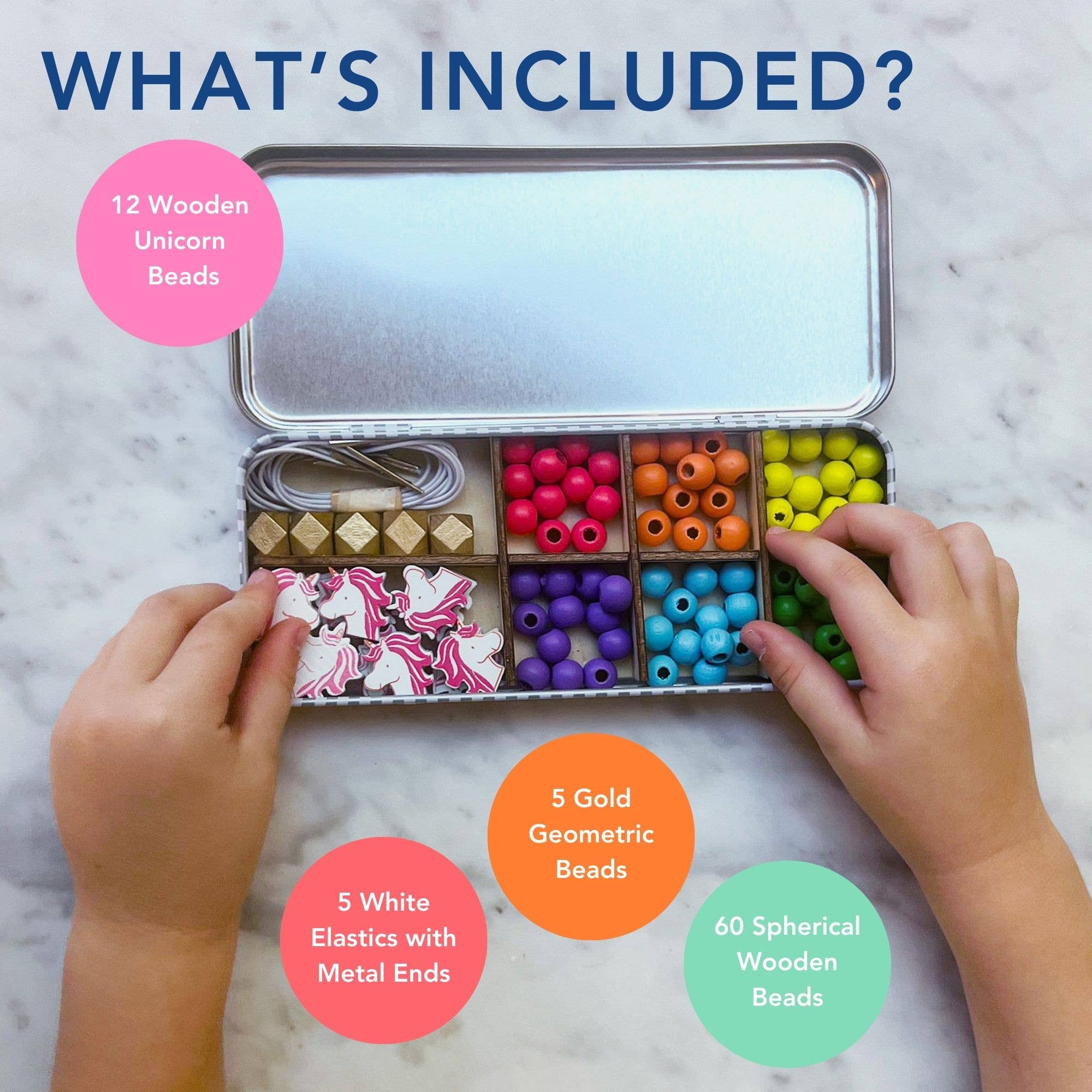 Cotton Twist (USA DUTIES PAID) - Vente Kit de fabrication de bijoux – enfant - Kit de perles avec bracelet en forme de licorne2