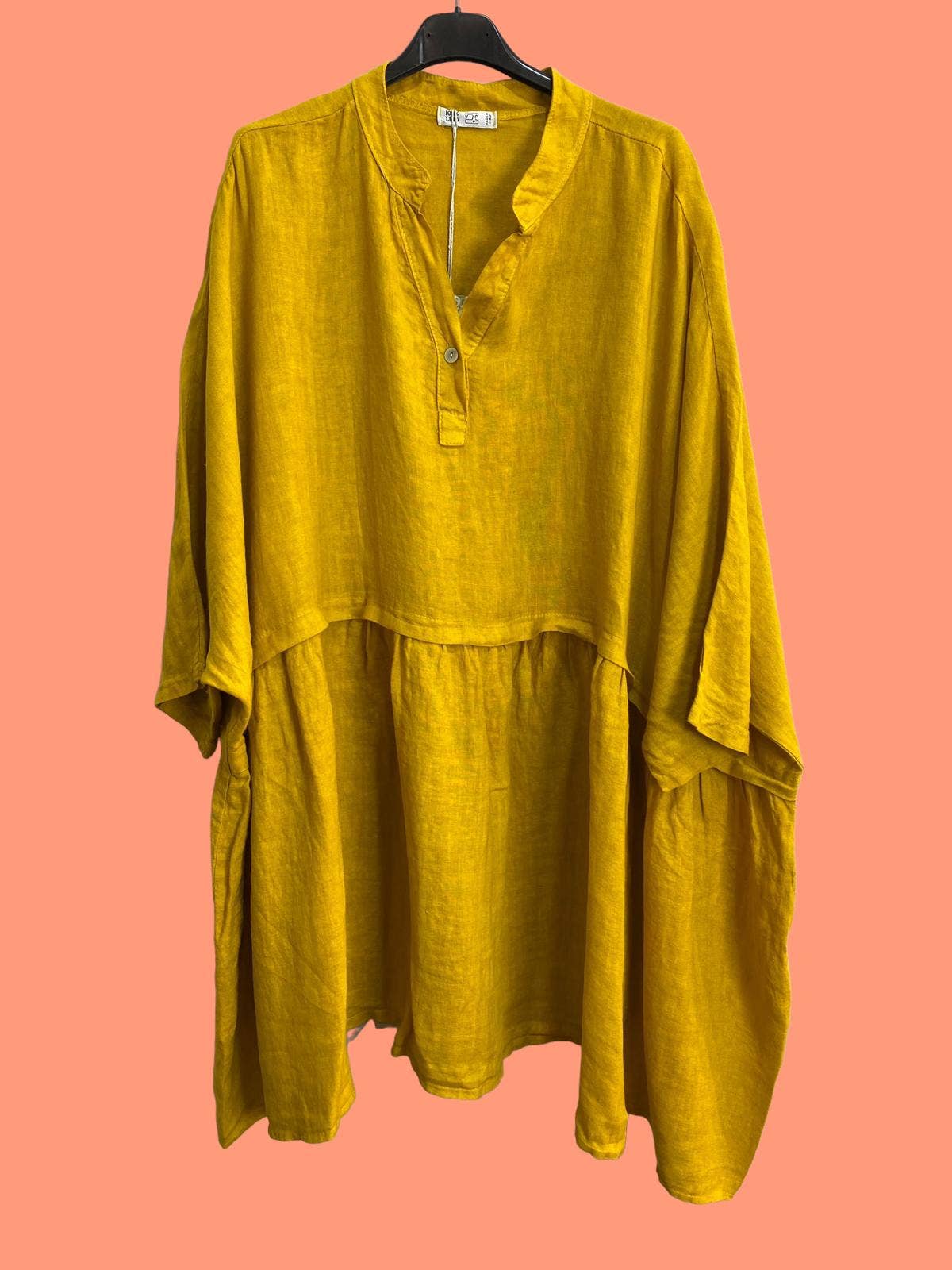 la maison des fibres naturelles - Venta al por mayor Túnica - Mujer - Túnica amplia de lino 68369 flora 100% TÚNICA DE LINO10