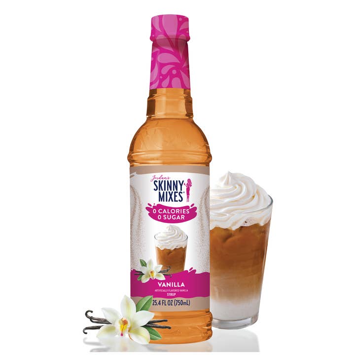 Sugar Free Vanilla Syrup for wholesale by Jordan's Skinny Mixes