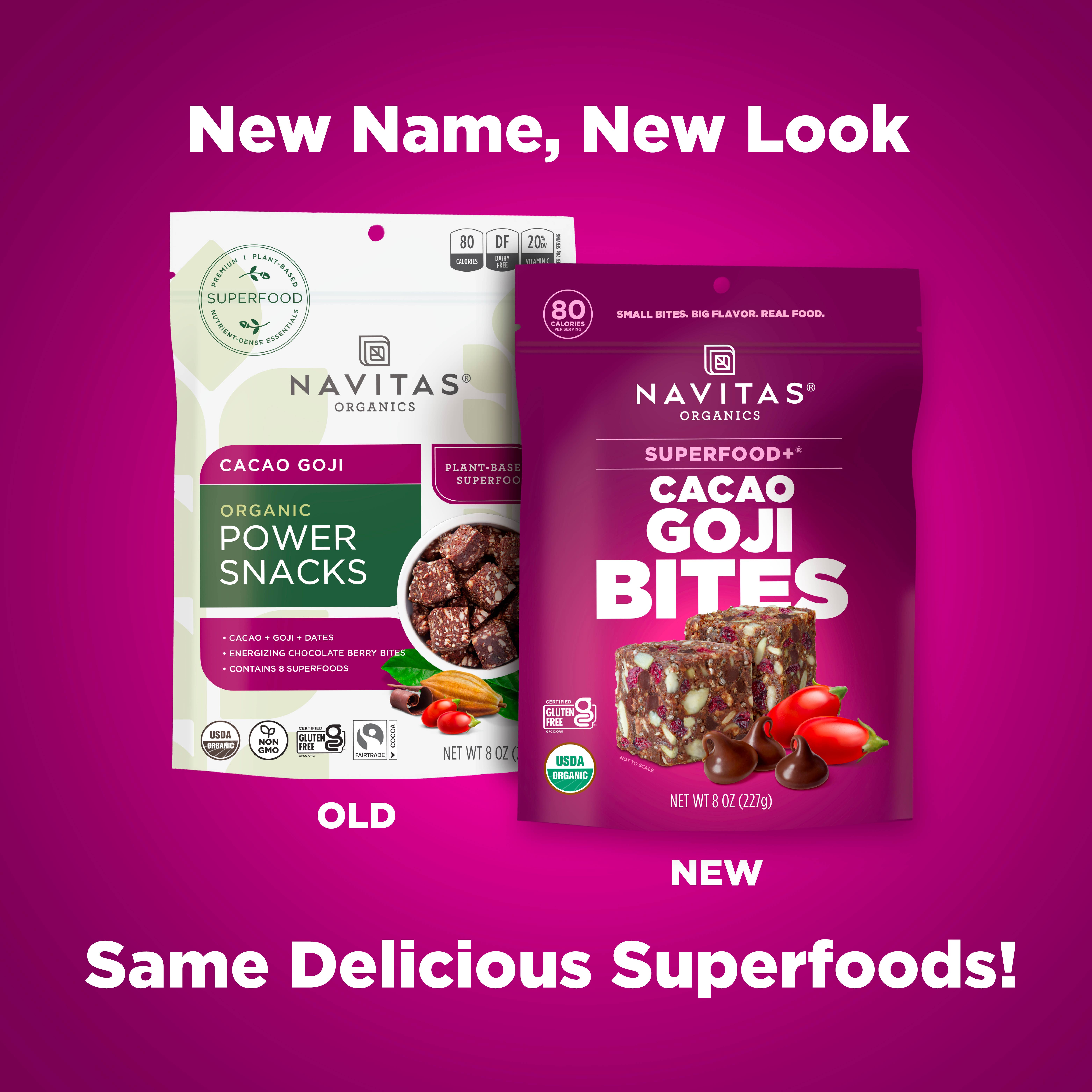 Navitas Organics - Vente Barres de céréales - Superfood+ BOUCHÉES Cacao Goji2