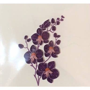 Everyday Handcrafted Floral Paper Art Card for wholesale by Amaranta Designs