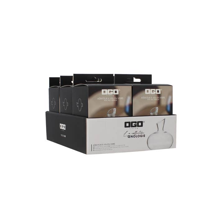 Ogo living - Wholesale Wine Aerator - Deluxe glass and silicone pourer wine aerator2