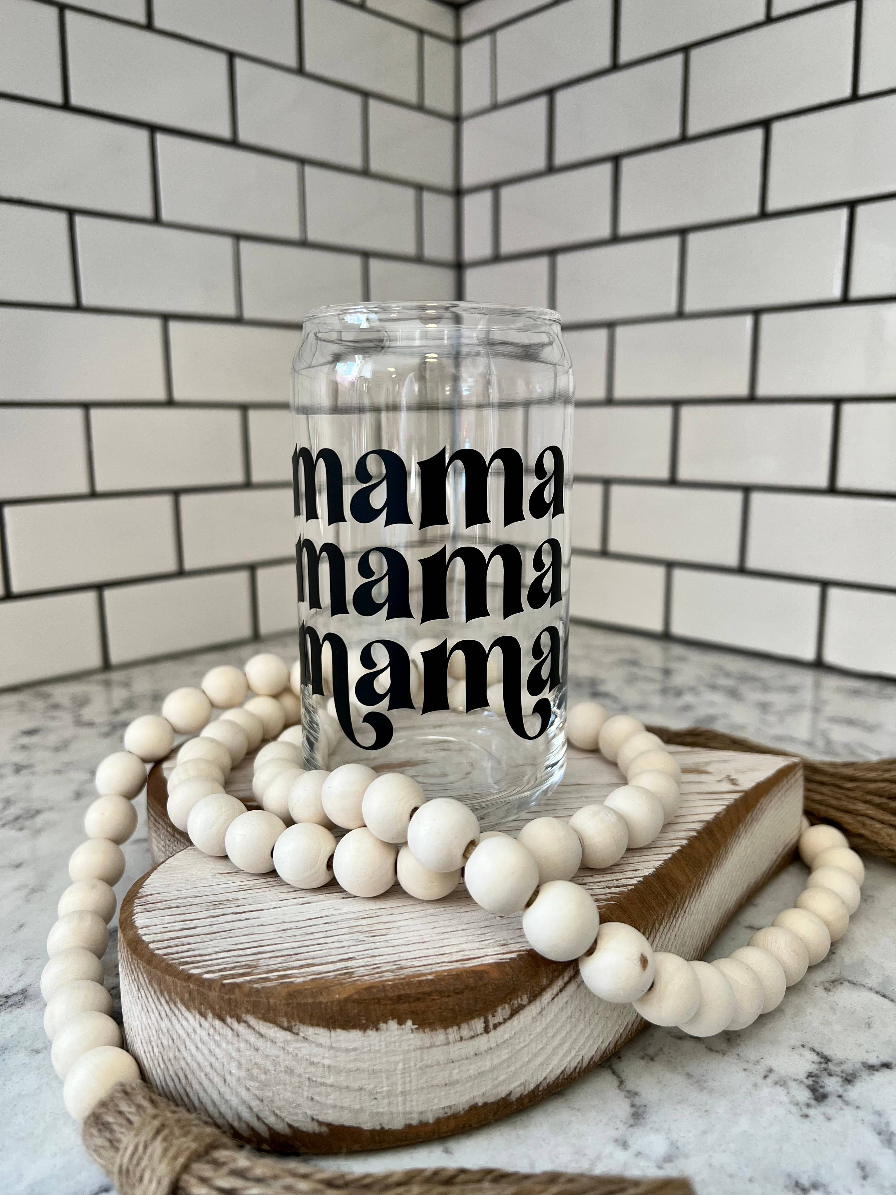 Salty Spouse Glassware - Wholesale Drinking Glass/Cup - Mama Beer Can Style Glass2