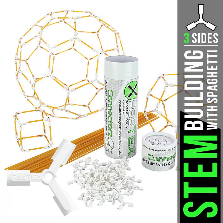 PasTEX Connectorz 3X120° Spaghetti STEM Building Toy for wholesale by PasTEX