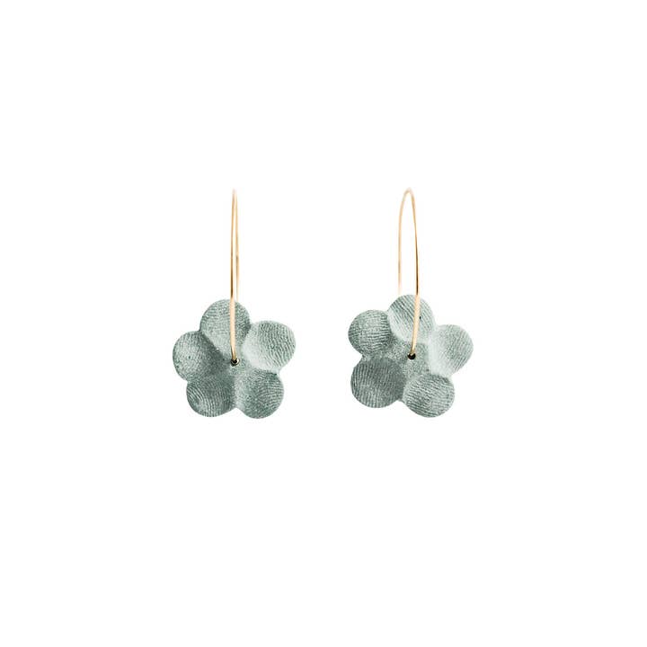 Jenna Vanden Brink Ceramics - Wholesale Dangle Earrings - Flower Hoops