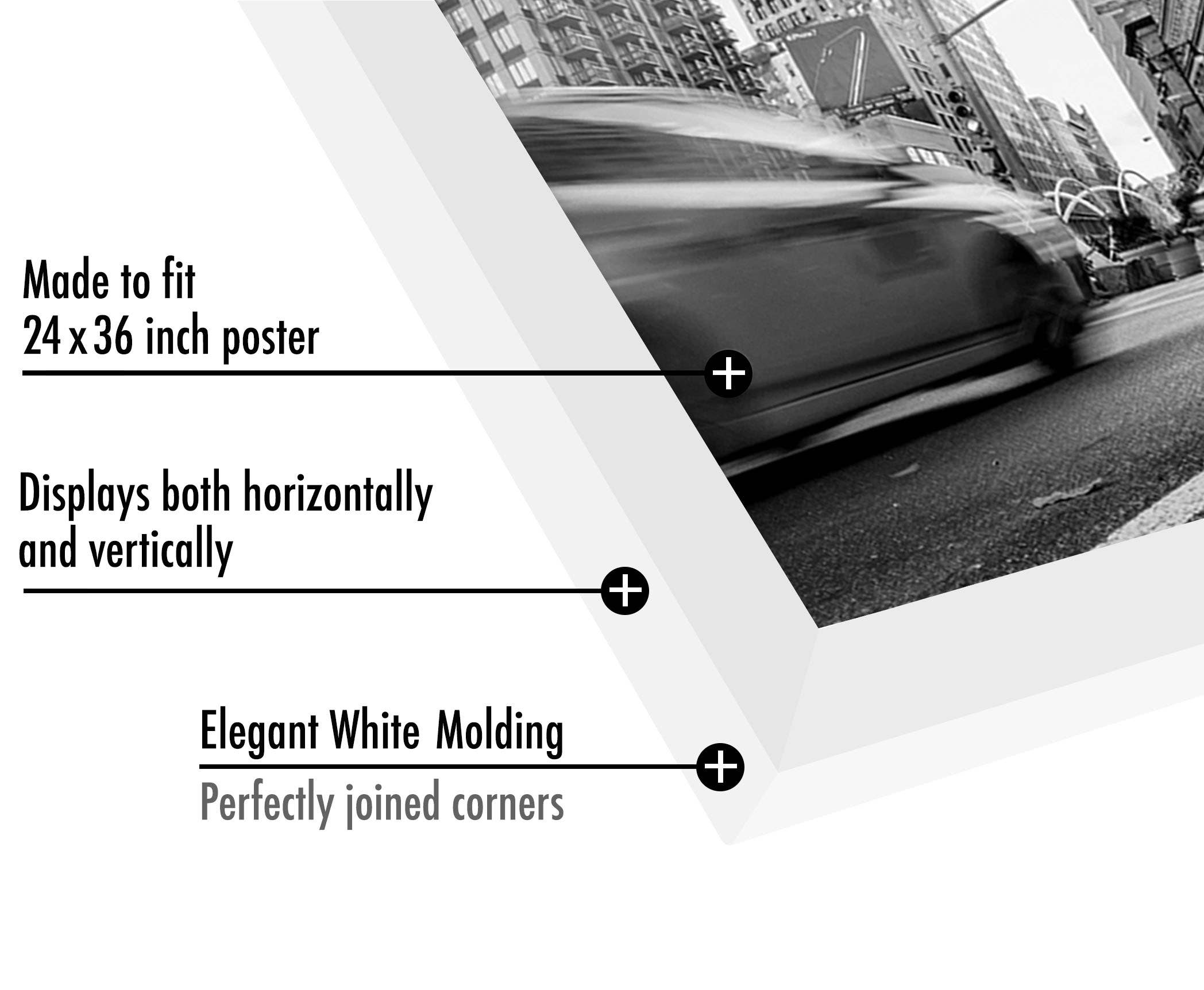 Americanflat - Wholesale Picture Frame - Americanflat Poster Frame with Wide Molding65