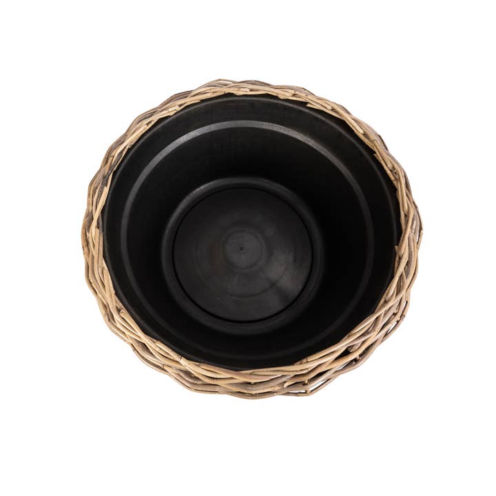 Artifacts Trading Company - Wholesale Plant Pot - Round Cone Rattan Planter with Liner - 22" 4