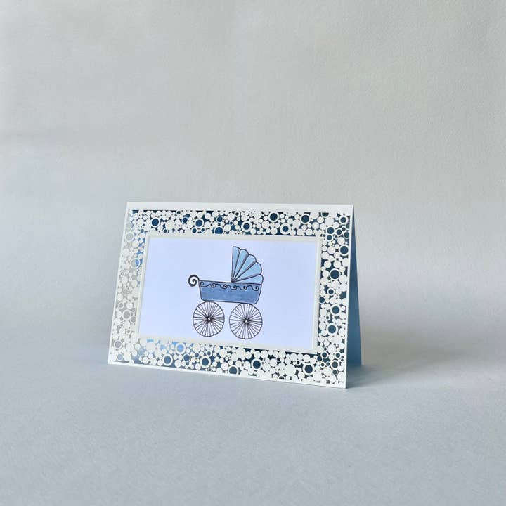 folding card baby boy for wholesale by Spitzenkunst