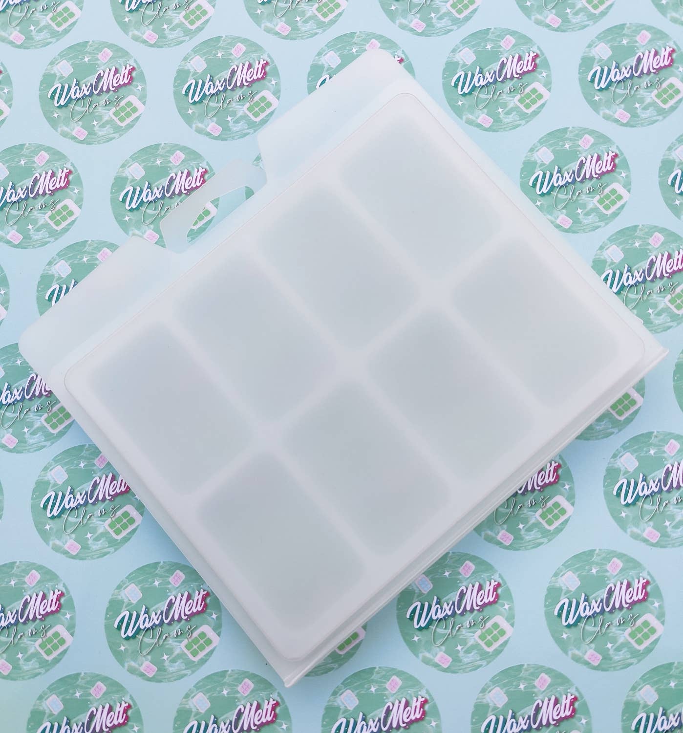 Wax Melt Clams – wholesale Wax melt – FROSTED 8 Cavity HB Style Clamshell Packaging (Empty)1