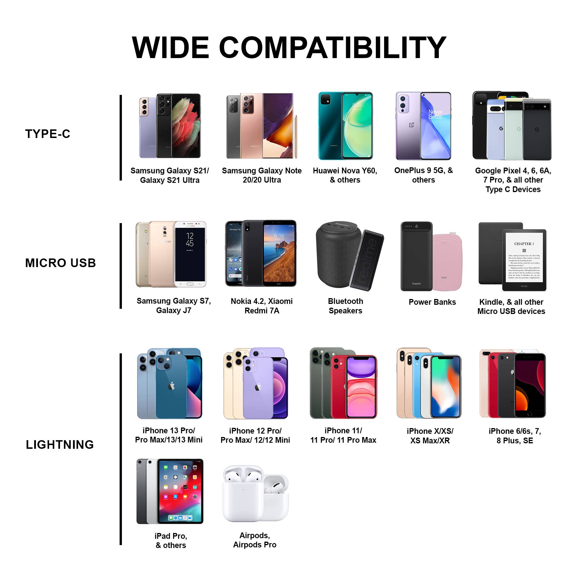 Ellie Rose - Wholesale Charging Cable - 3-in-1 Charging Keychain - Rose Gold10