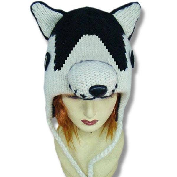 Northern Lifestyles Canada - Vendita all'ingrosso Accessori per cappelli - Donna - Tuques/cappelli a testa di animale per uomo e donna. 100% lana con fodera in pile. Realizzato a mano in Nepal23