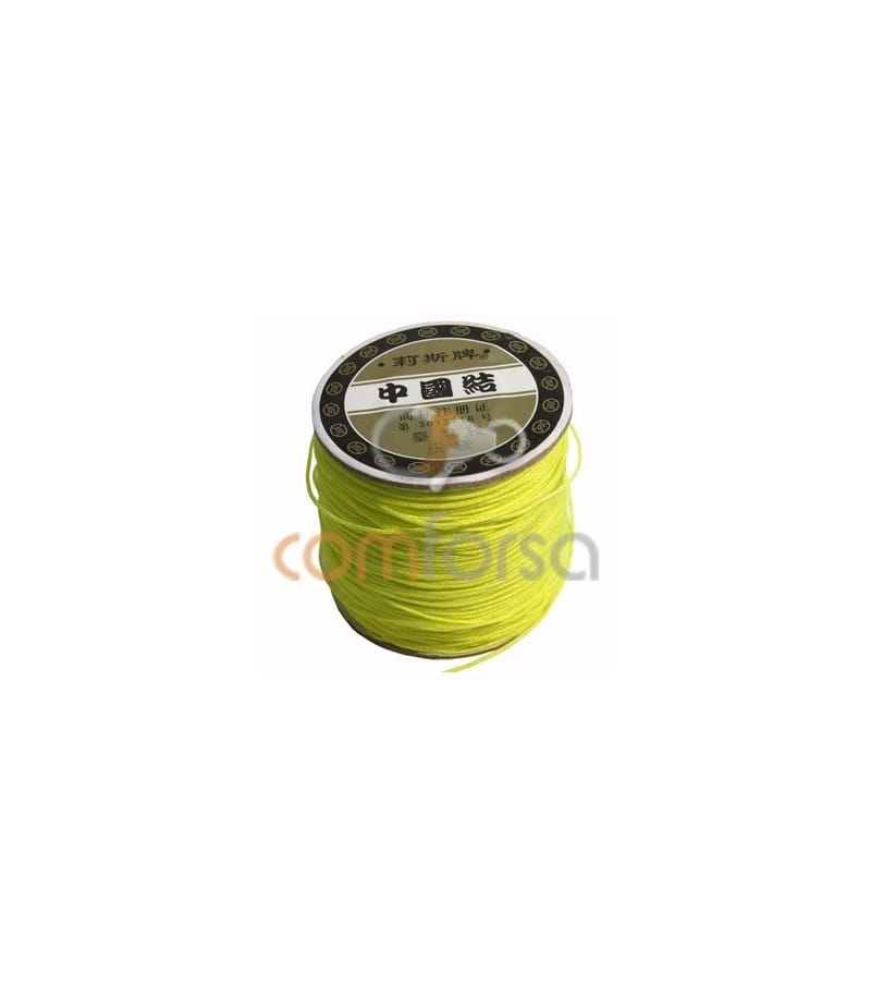 COM FORSA SL - Wholesale Craft Supplies - Nylon trançado Amarelo fosforescente 1 mm0