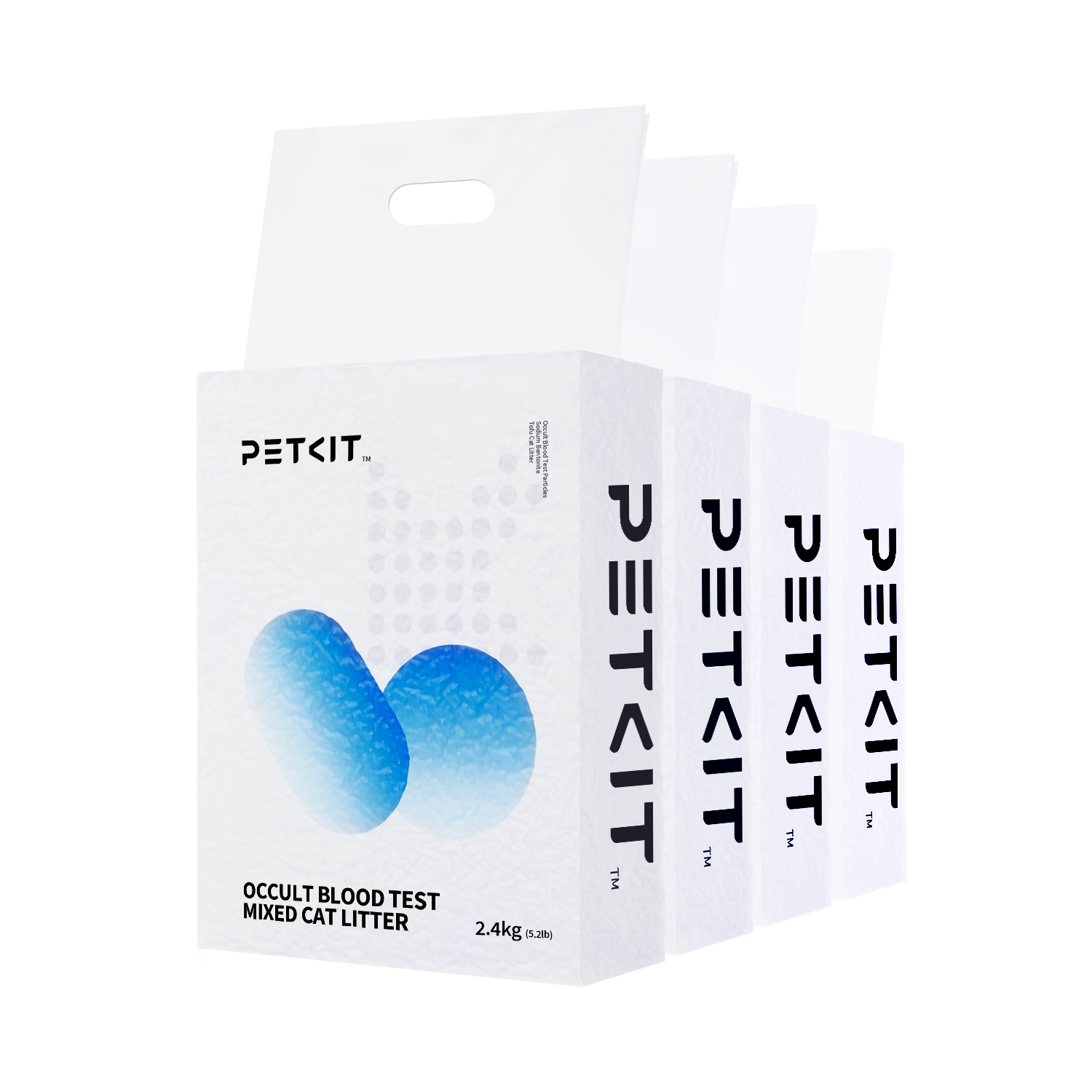 PETKIT - Wholesale Cat Litter - Occult Blood Test Unscented Clumping Tofu Cat Litter-4 Bags0