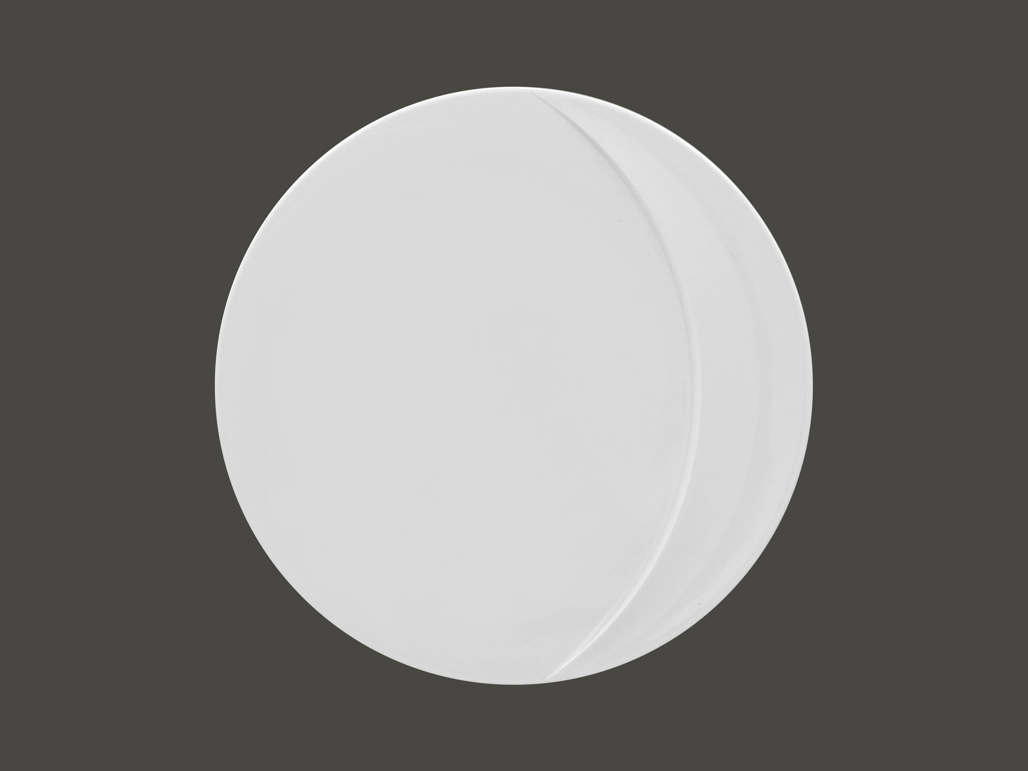 RAK Porcelain USA - Wholesale Dinner Plate - Moon Round Flat Plate/Lid For MOBW23 - 9.45"D0