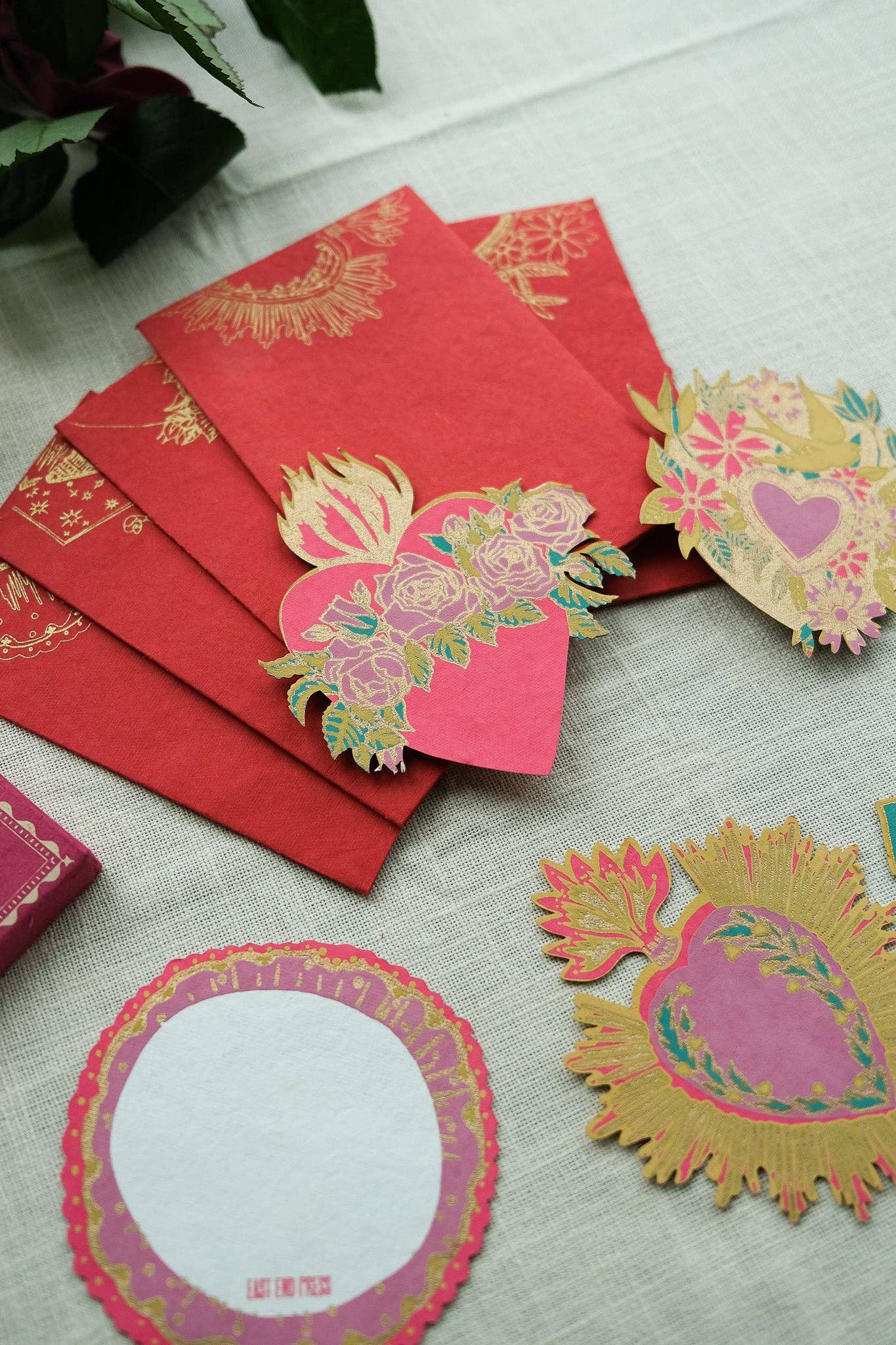 East End Press – wholesale Stationery/notecard set – Love Heart Notecards Set12