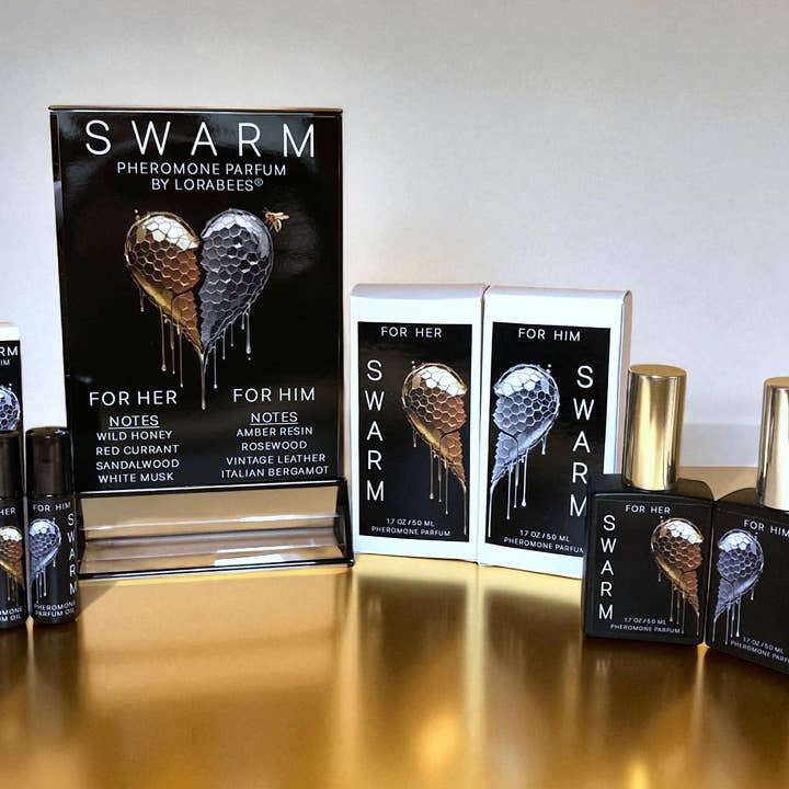 STARTER KIT: SWARM (FOR HER & FOR HIM) Pheromone Perfume for wholesale by Lorabees