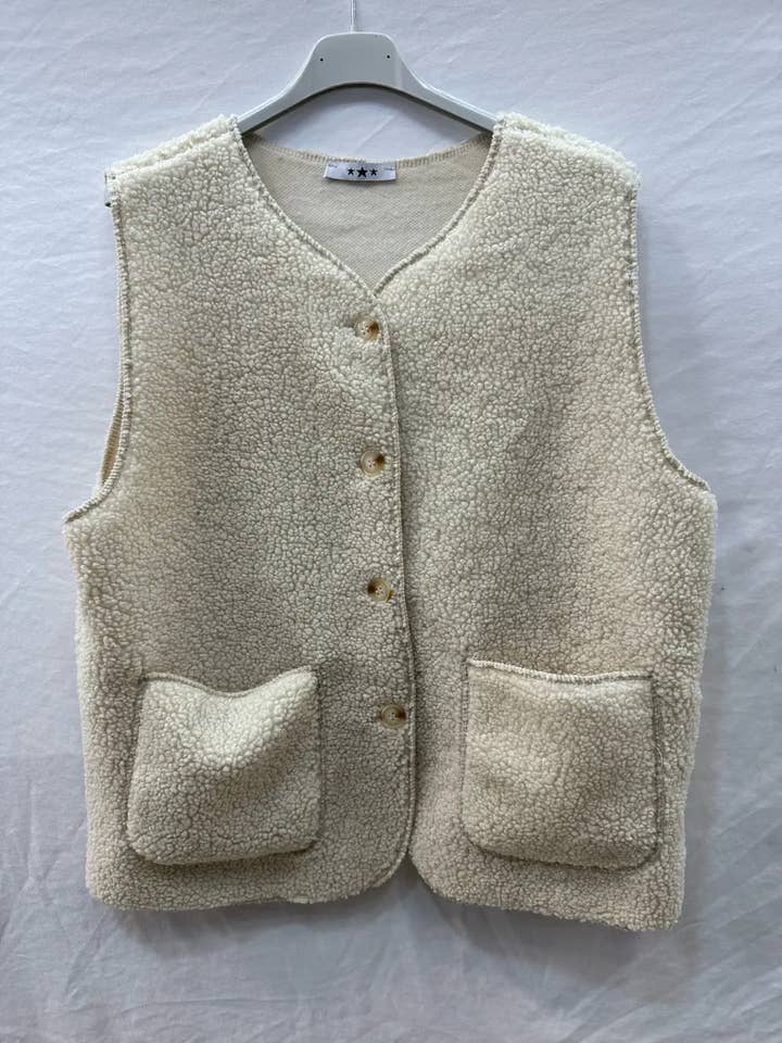 Mimi & Gogo - Vente Veste sans manches – femme - Gilet moumoute sans manches @6108_GiMoumoute6