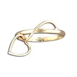 Dangling Heart Ring for wholesale by Mark Steel Jewelry