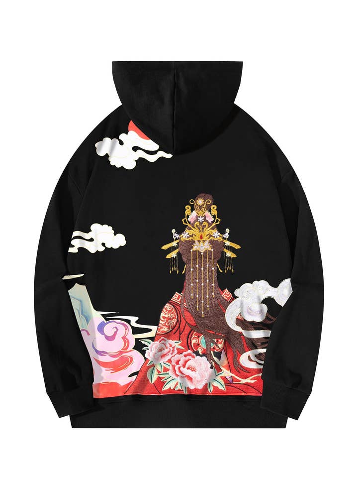 KH9241 Queen Himiko Broderi Hættetrøje for engroshandel hos niepce