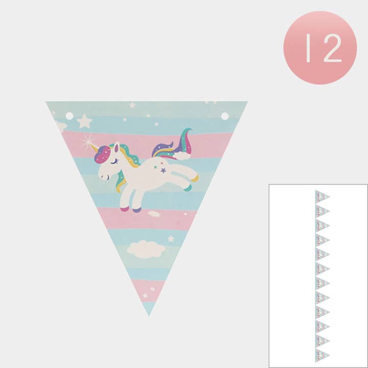 Sensibling Corp. - Wholesale Party Sign/Banner - 12PCS - Unicorn Party Banners