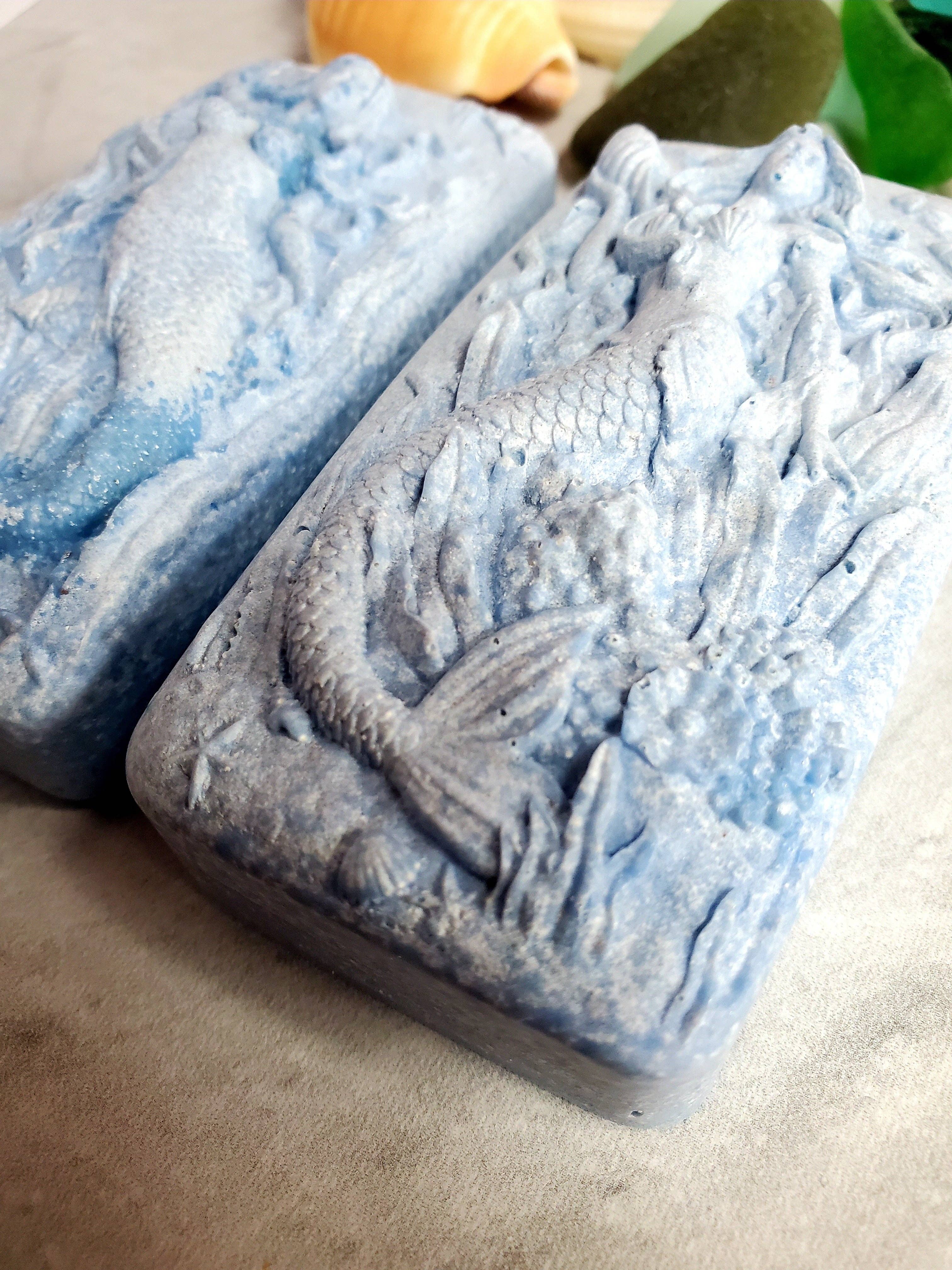 Fairyland Glade - Wholesale Bar Soap - Wild Blueberry Hidden Sea Glass Salt Soap Bar MADE TO ORDER8