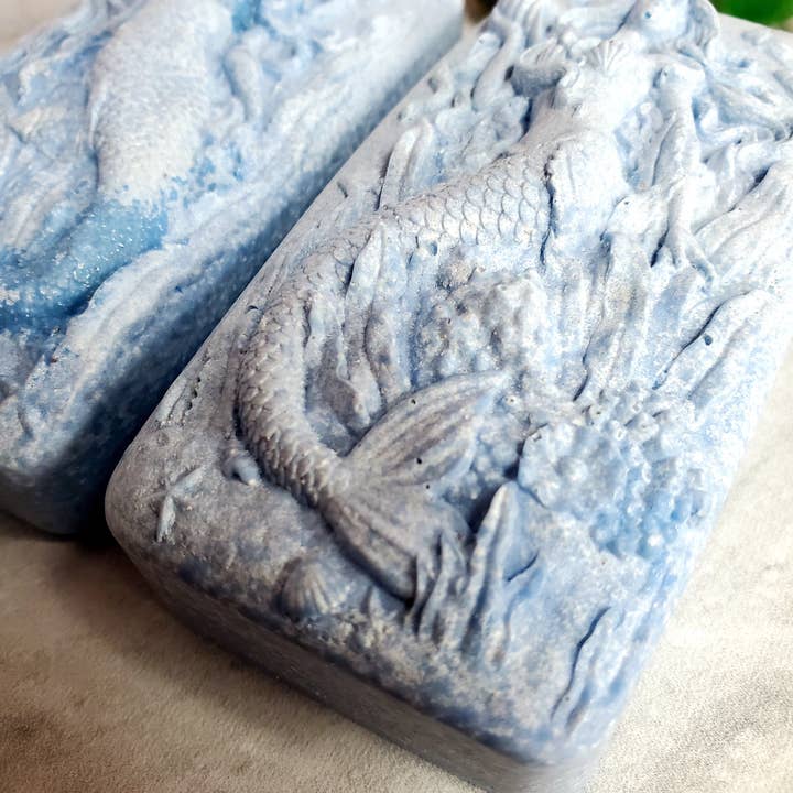 Fairyland Glade - Wholesale Bar Soap - Wild Blueberry Hidden Sea Glass Salt Soap Bar MADE TO ORDER8