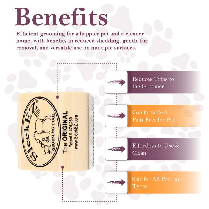 SleekEZ - Wholesale Pet Grooming Tool - Cat - SleekEZ® Cat Brush for Shedding and Grooming (2.5 inch)5