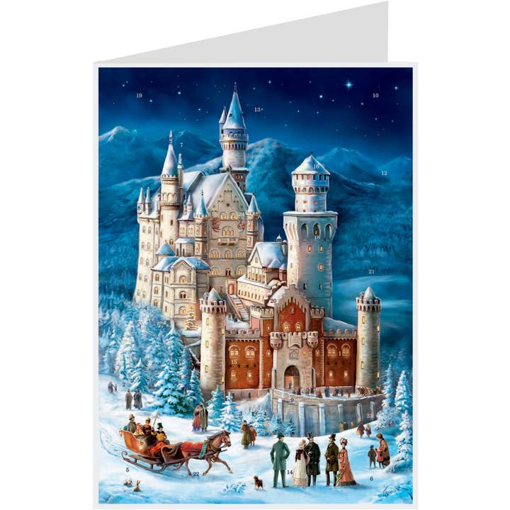 Mini bilancia dell'avvento. Neuschwanstein per la vendita all'ingrosso da parte di Richard Sellmer Verlag KG