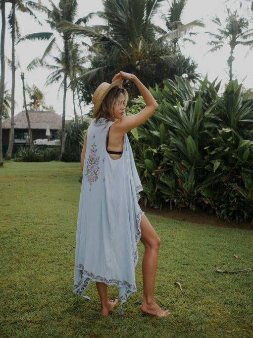 Paradise Sarong - Topical Flower/Cloud for wholesale by Isla Sol