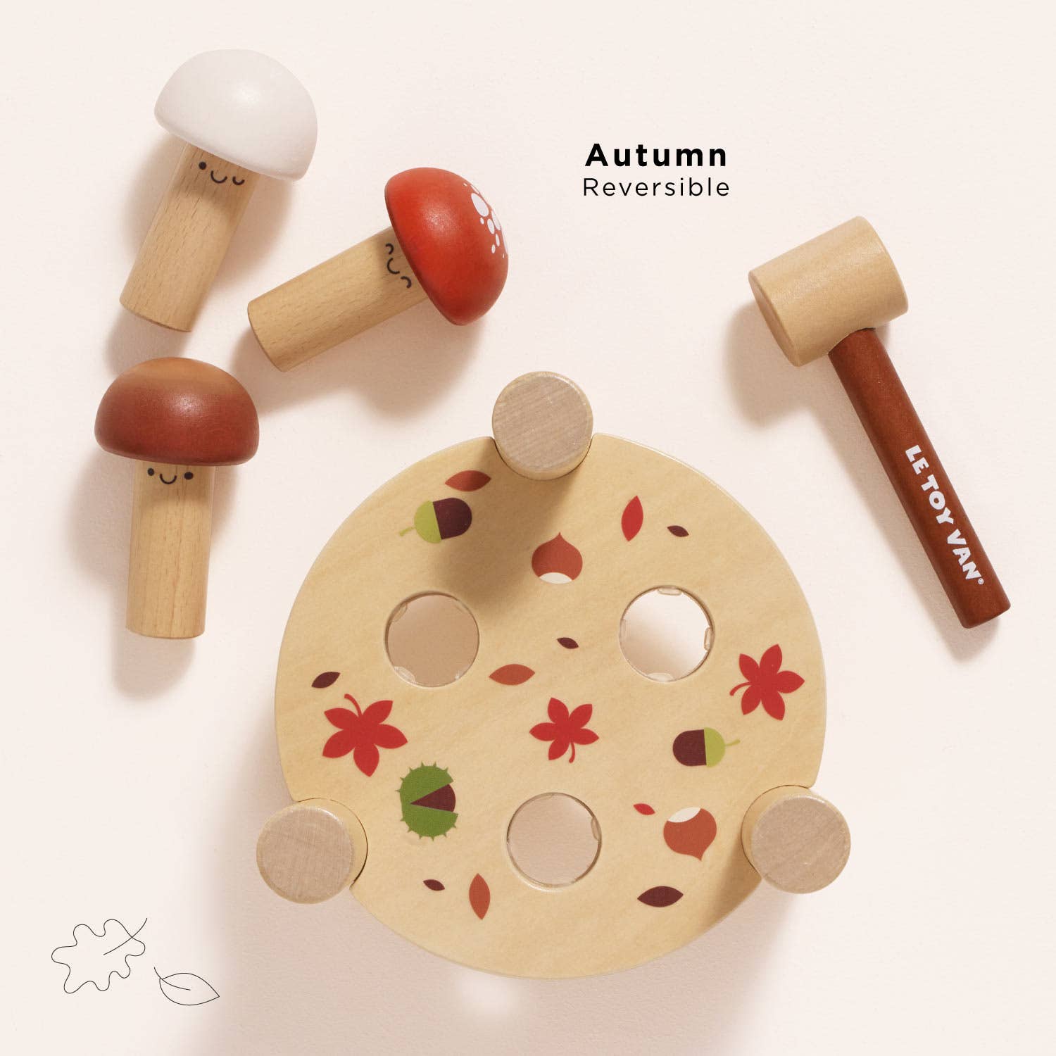 Le Toy Van, Inc. - Wholesale Wood Toy - Kids - Woodland Mushroom Hammer Game1