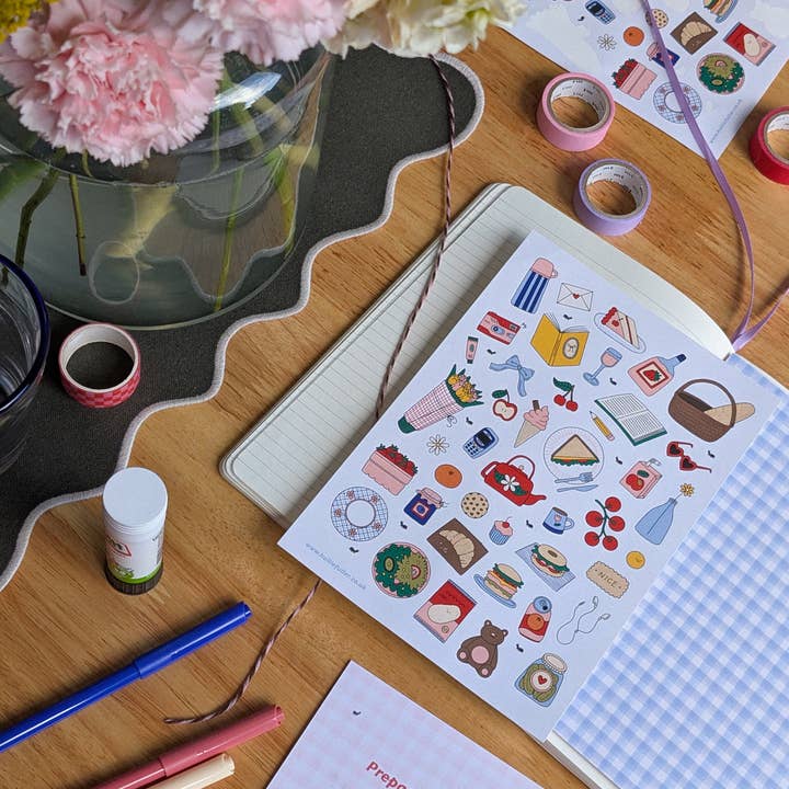 Hollie Fuller - Wholesale Phone & Laptop Stickers - Picnic Sticker Sheet2